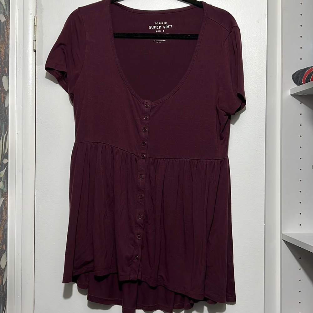 Torrid babydoll shirt